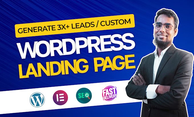 I will create elementor wordpress landing page, HTML landing page